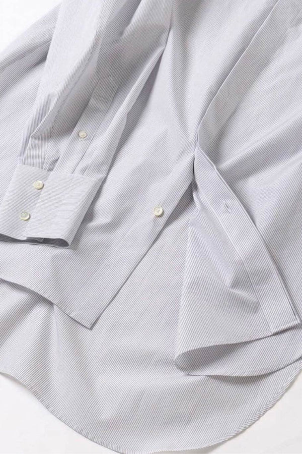 REGULAR FIT TAB COLLAR SHIRT / WHITE ST [26AW入荷予定］
