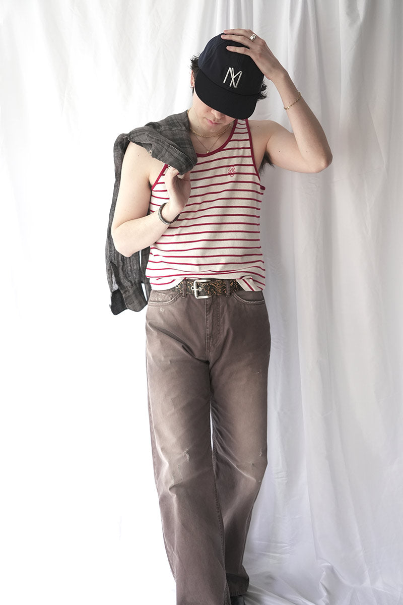 HARP TANKTOP / RED STRIPE