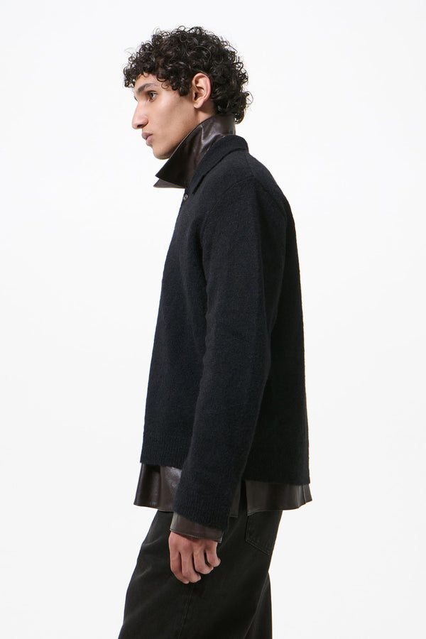EVENING POLO / BLACK FUZZY ALPCA [6月入荷予定］