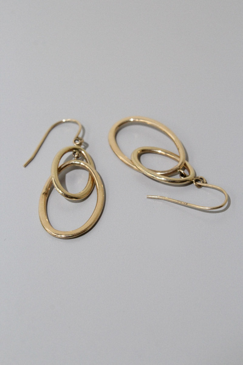 14K GOLD EARRINGS 1.61G / GOLD