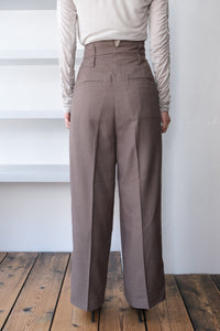 MARVELT 2TUCK SLACKS / ASH