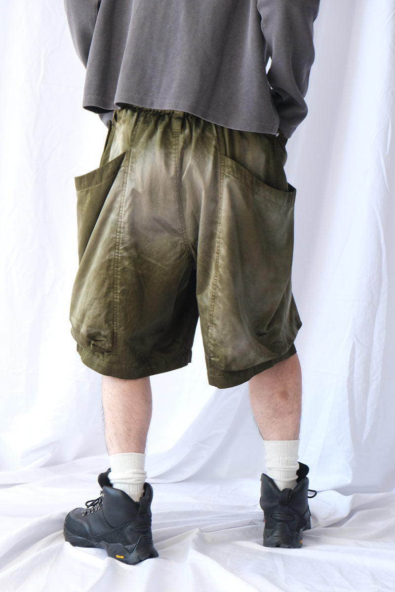 RUSTY SATIN GARDEN SHORTS .15 / OLIVE