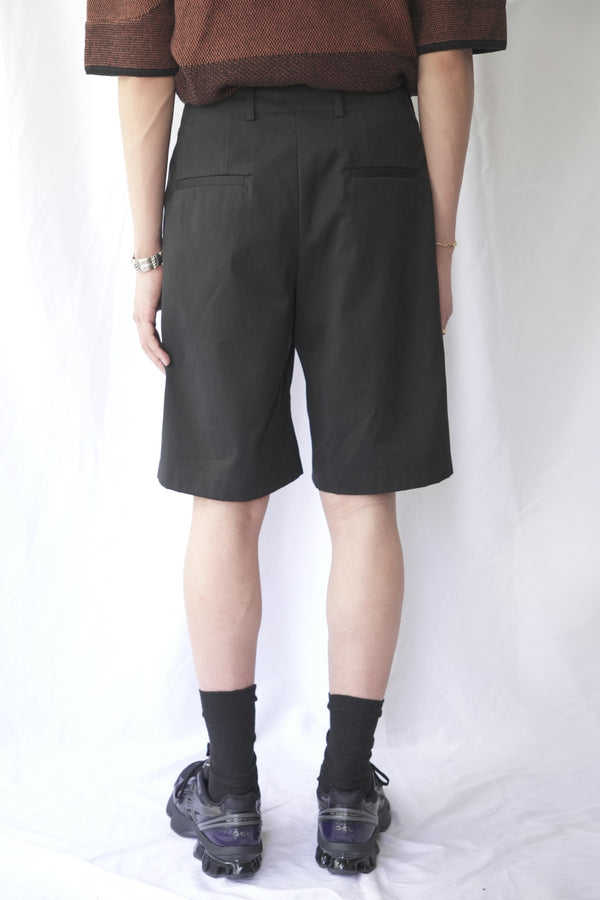 PONTE SHORTS / STUDIO BLACK MICRO CANVAS
