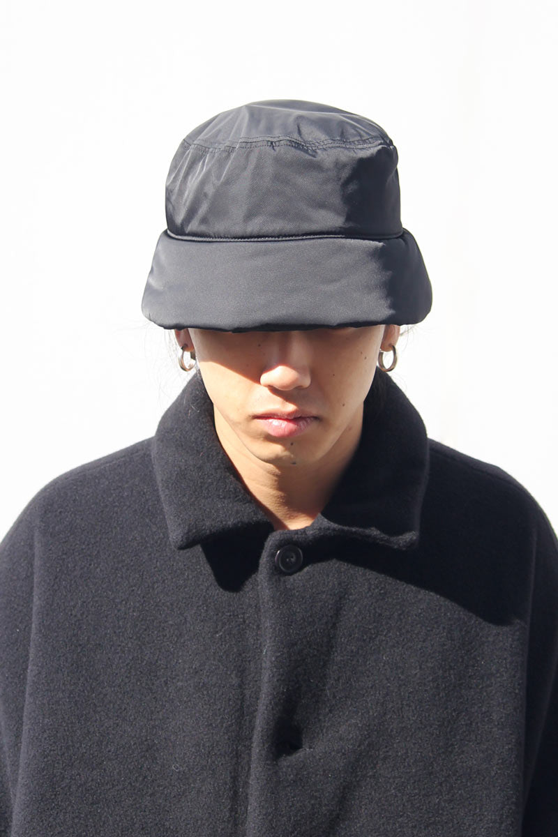 WATERPLOOF MELTON HAT / BLACK 