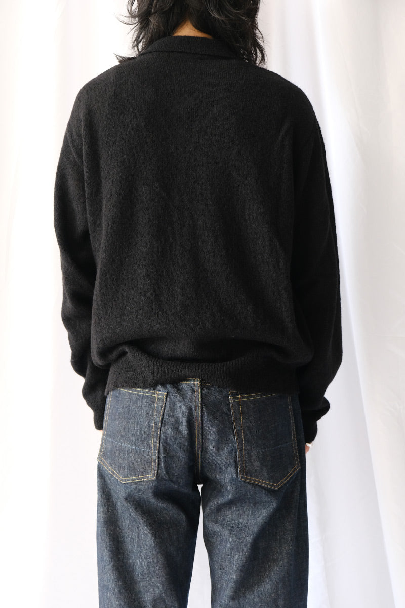 EVENING POLO / BLACK FUZZY ALPCA