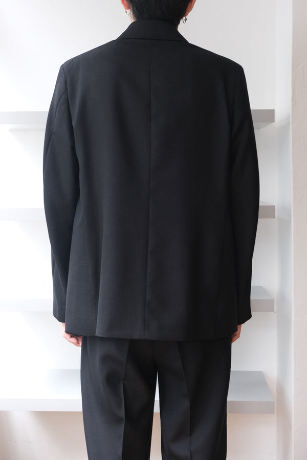 UNCONSTRUCTED DB BLAZER / BLACK PANAMA WOOL