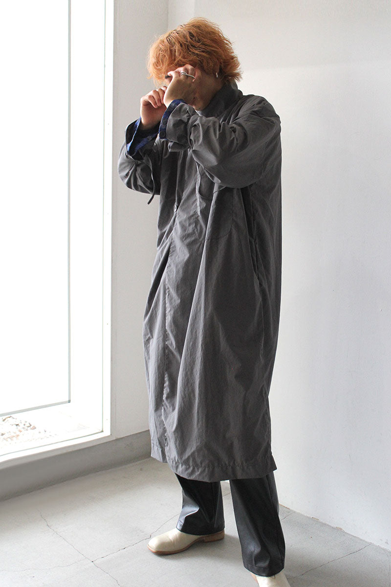 FOOD WASTE DYED CANVAS COAT / NAVY [50%OFF]