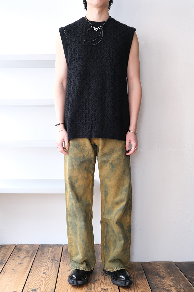 RIVER VEST / BLACK CASHMERE [50%OFF]