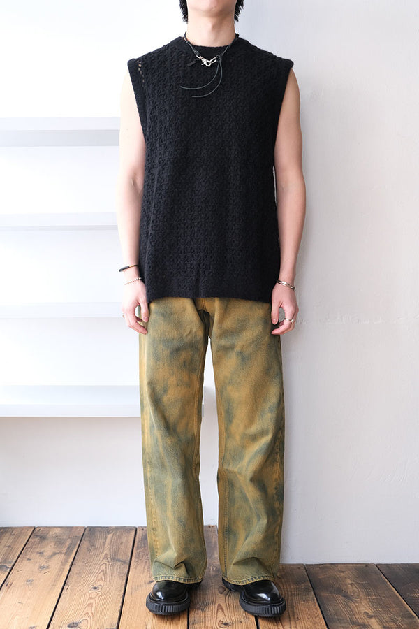 RIVER VEST / BLACK CASHMERE [50%OFF]