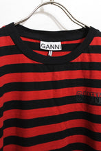 画像をギャラリービューアに読み込む, GANNI | BORDER SLEEVELESS T-SHIRT [USED]