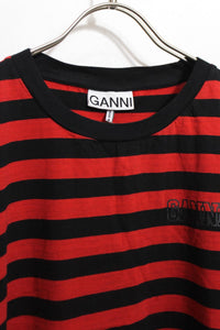 GANNI | BORDER SLEEVELESS T-SHIRT [USED]