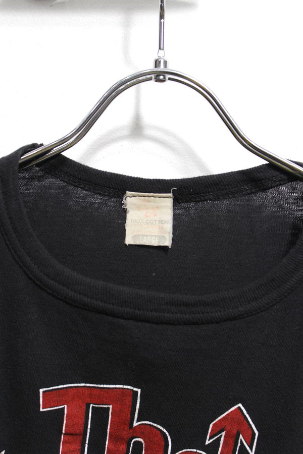 NO BRAND | MADE IN PAKISTAN 80'S THE WHO PRINT BAND T-SHIRT SINGLE STITCH  [USED]