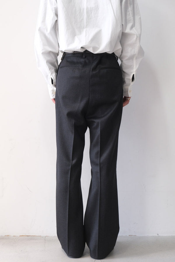 WOOL TRICOTINE FLARE / GRAY [金沢店]