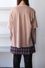 Load image into Gallery viewer, SPIN WASH LAYERED SLEEVES T / CAMEL