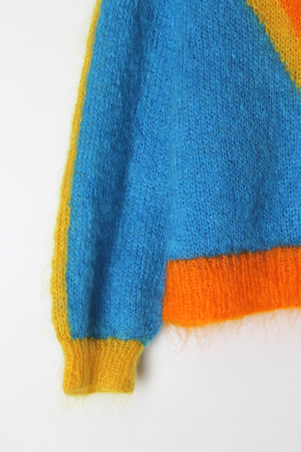 NO BRAND | 80'S MOHAIR DESIGN SWEATER [USED]
