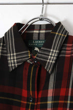 画像をギャラリービューアに読み込む, LAUREN RALPH LAUREN | 90&#39;S L/S WOOL CHECK SHIRT JACKET [USED]