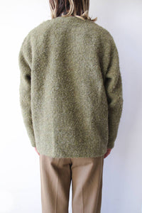 CARDIGAN / FRESH MOSS TUMBLE WOOL