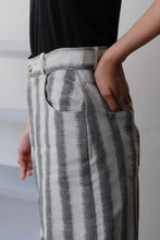 Load image into Gallery viewer, GARCON PANTS / BLACK STRIPES [20%OFF]