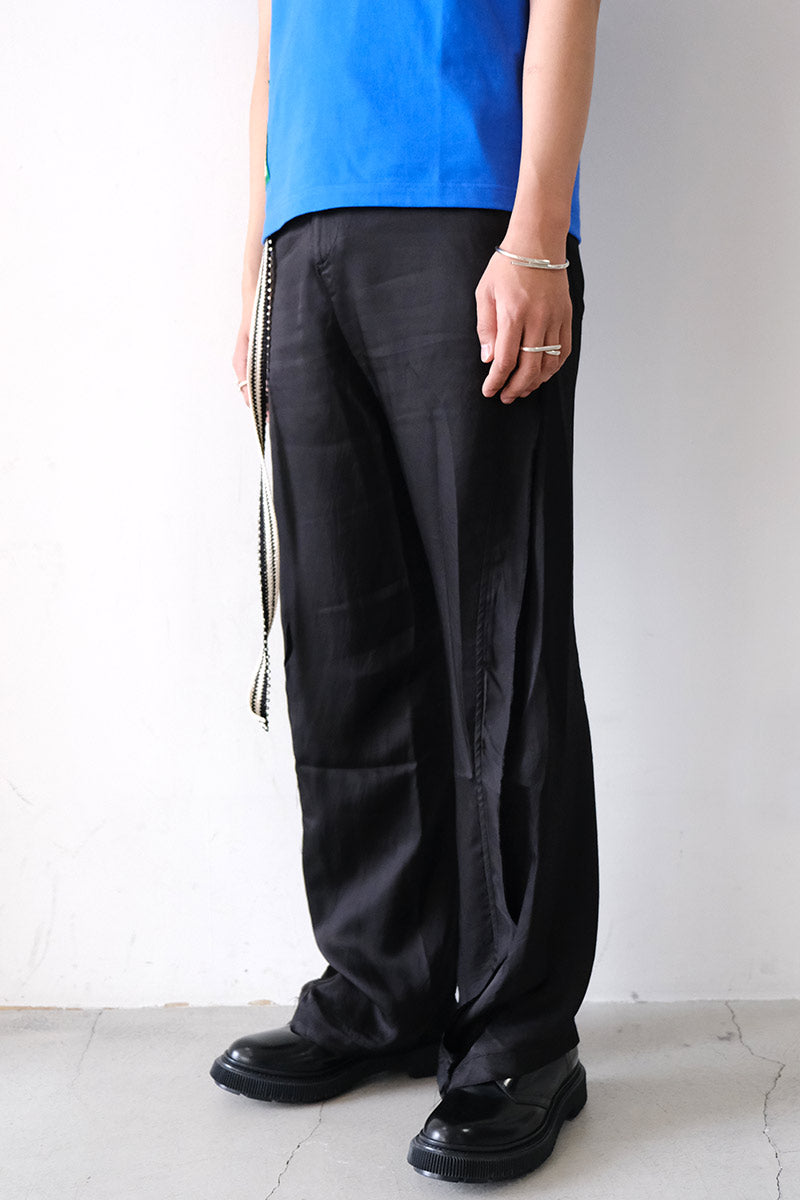 TWISTED TAILORED TROUSER / BLACK