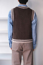 画像をギャラリービューアに読み込む, EDUCATION VEST / DARK BROWN LINEN