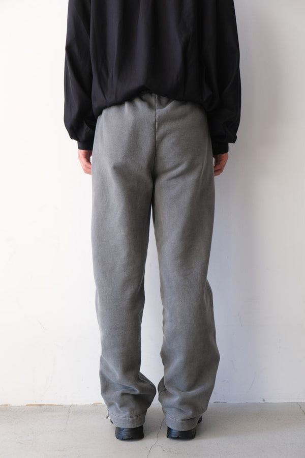 TRACK PANTS / WORN BLACK HEFTY FLEECE [20%OFF]