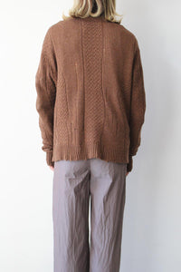 BROKE CARDIGAN / BROWN