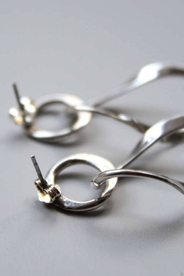 MADE IN MEXICO 925 SILVER EARRINGS / SILVER