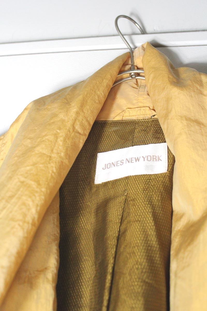 JONES NEWYORK | MADE IN USA 90'S NYLON GOWN COAT [USED]