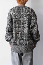 画像をギャラリービューアに読み込む, WO/CO MELANGE SWEATER / IVORY X BLACK