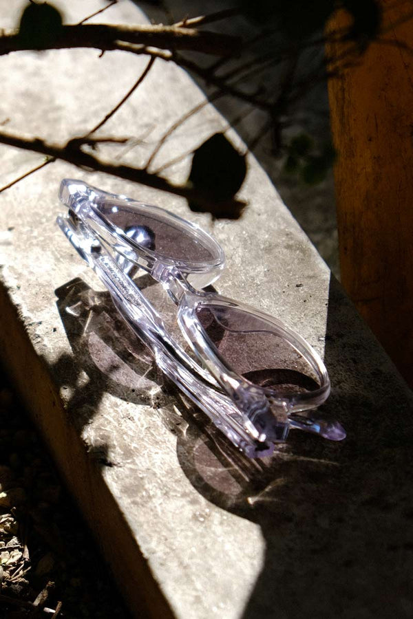 01M ROUND SUNGLASSES / CLEAR