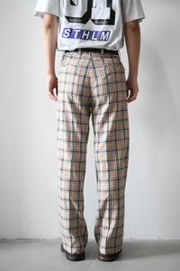 SUNE BOOTCUT TROUSERS / CHECK