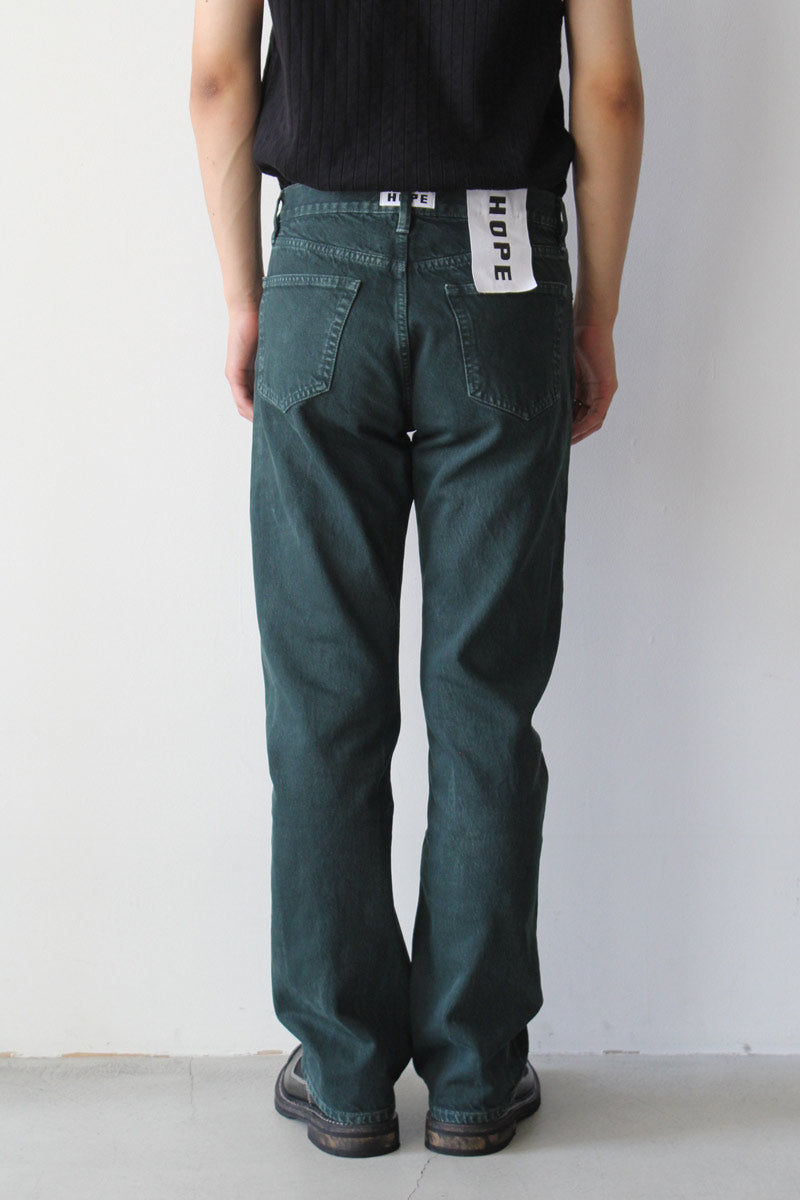 RUSH JEANS / GREEN CRACKLE