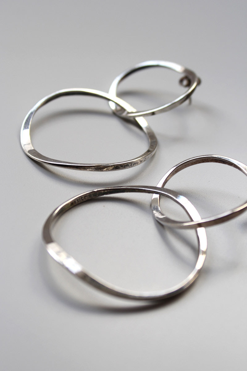 MADE IN MEXICO 925 SILVER EARRINGS / SILVER