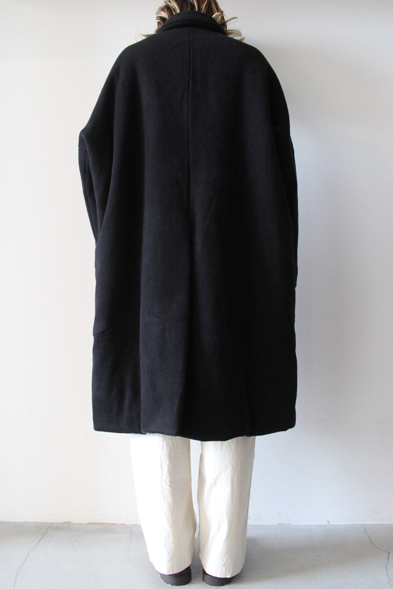 BIG BLOBBY COAT - HEAVY CASHEMERE / BLACK [26AW入荷予定]