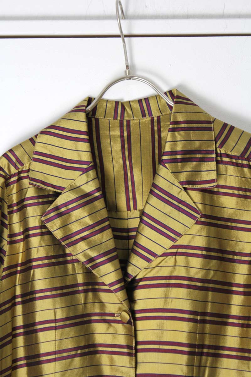 NO BRAND | 80'S L/S BORDER SHIRT [USED]