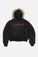 Load image into Gallery viewer, HOODED BOMBER / BLACK