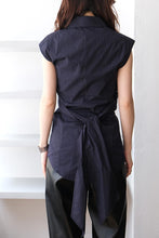 Load image into Gallery viewer, TWISTED TOP / DARK NAVY PINSTRIPE