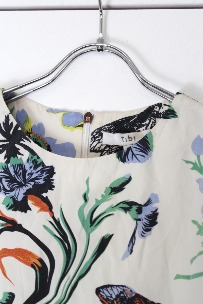 TIBI | BOTANICAL PATTERN DRESS [USED]
