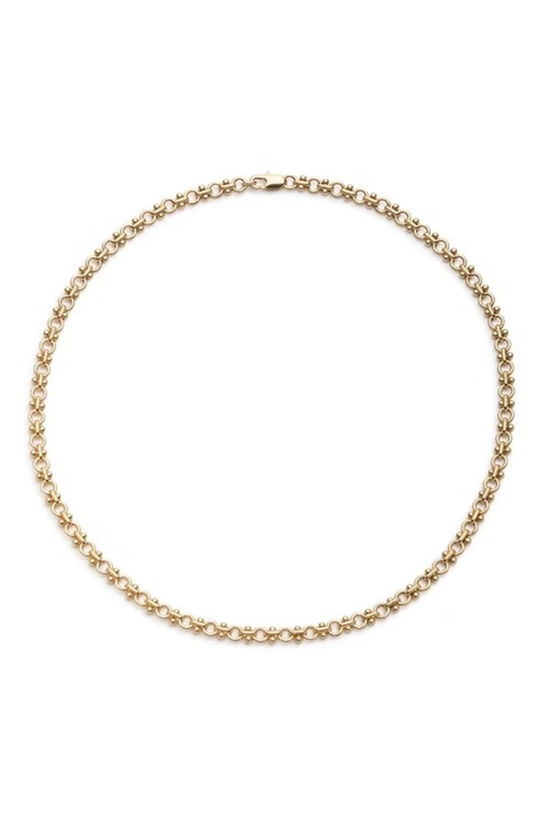 SUN CHOKER THIN / GOLD PLATED BRASS