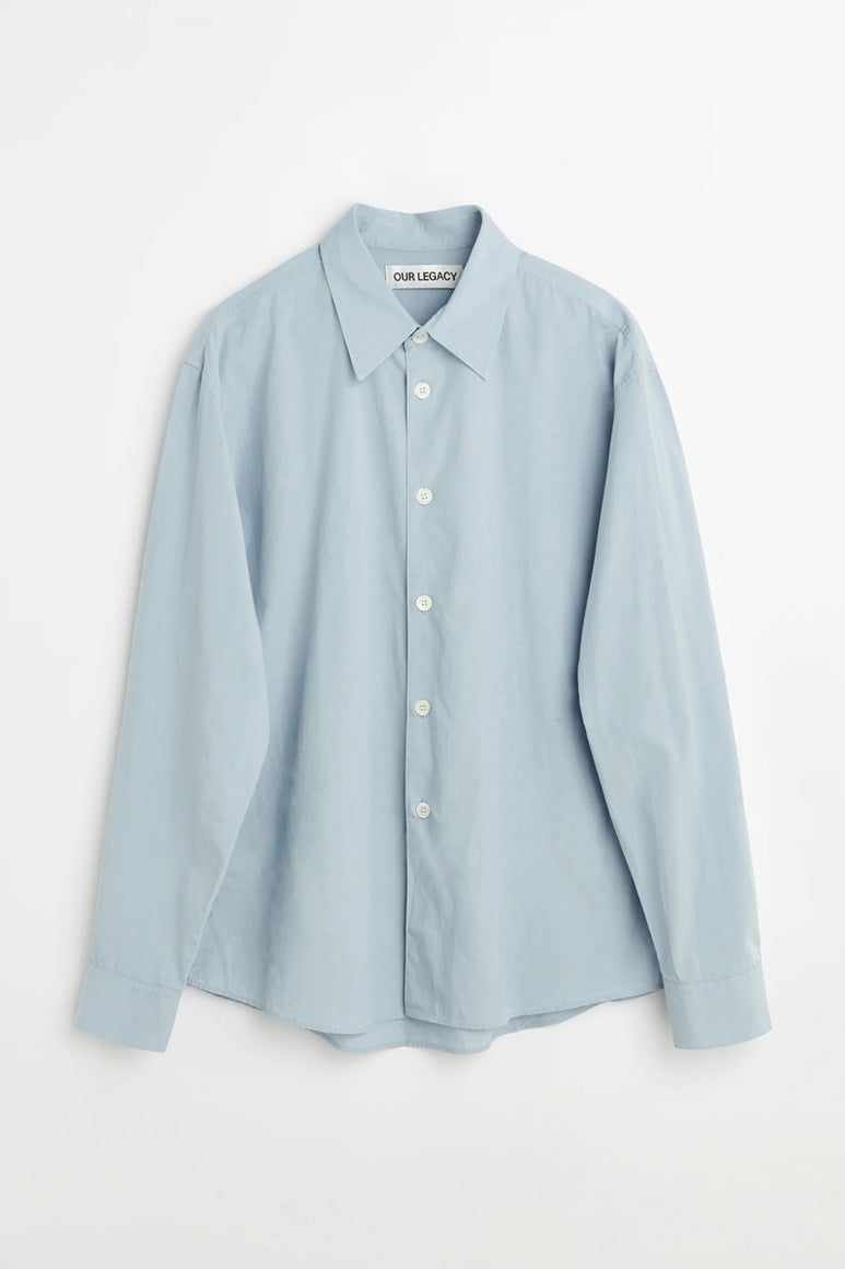 BEYOND SHIRT / POWDER BLUE LIQUID POPLIN【予約商品】