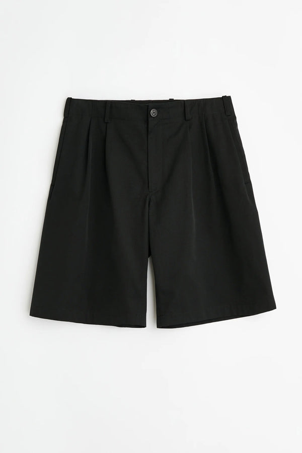 PONTE SHORTS / STUDIO BLACK MICRO CANVAS