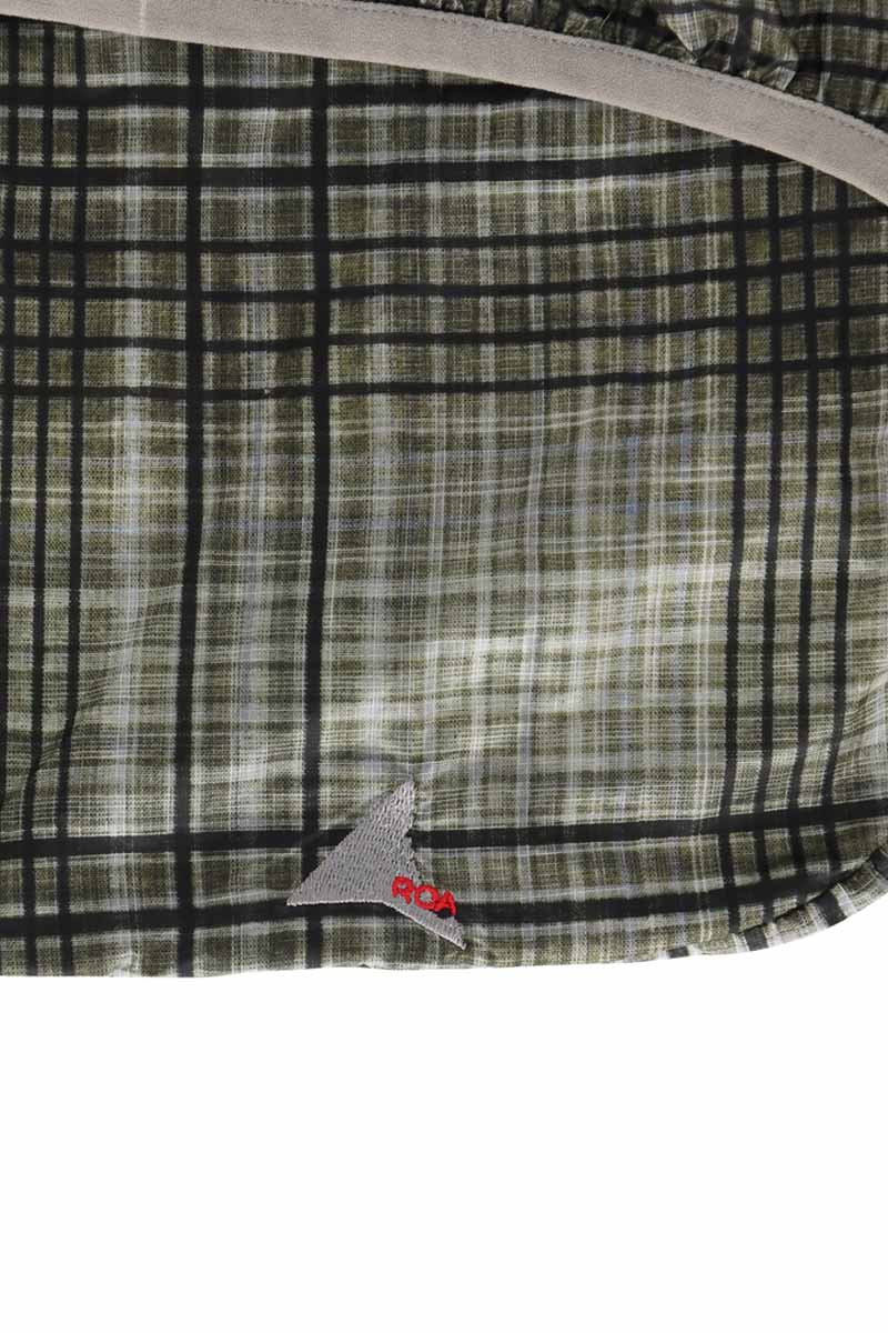 LAKI PACKABLE KNOT BAG / BLACK/GREEN