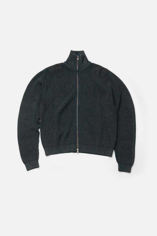 VOY ZIP-UP SWEATER / WASHED BLACK [26AW入荷予定]
