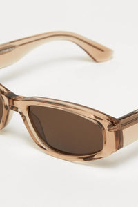 09M OVAL SUNGLASSES / LIGHT BROWN