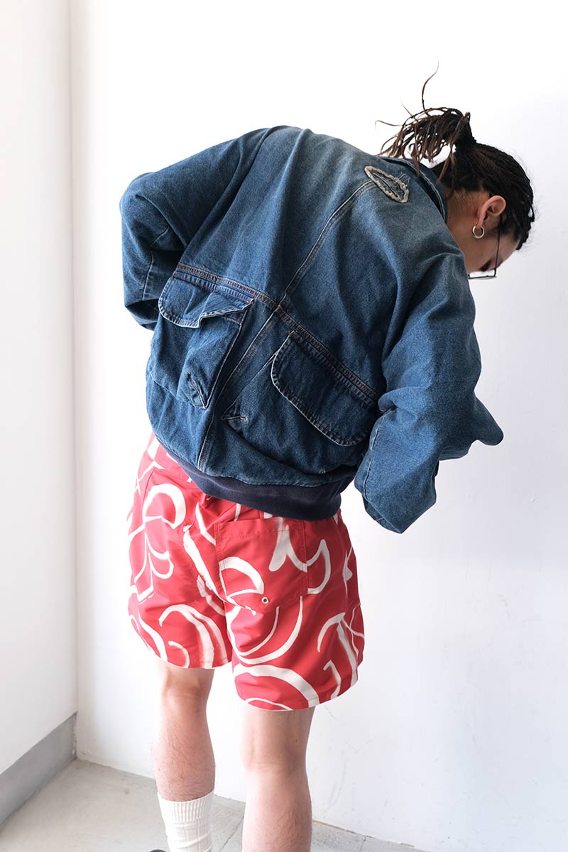 BOTTOM HEAVY BOMBER / MID-BLUE WASH [30%OFF]