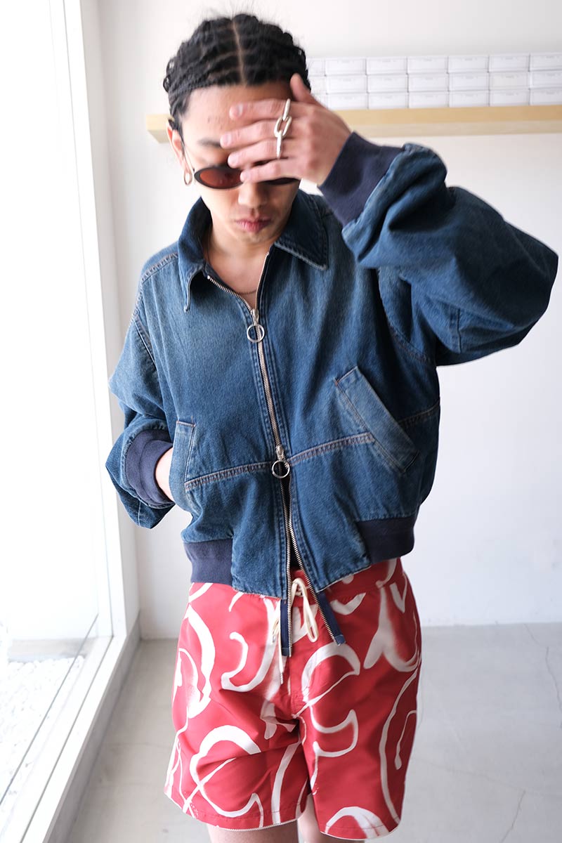 BOTTOM HEAVY BOMBER / MID-BLUE WASH [30%OFF]