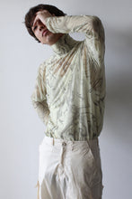 Load image into Gallery viewer, SHEER JERSEY SUMI-NAGASHI-ZOME SUPER HIGH NECK / PALE YELLOW