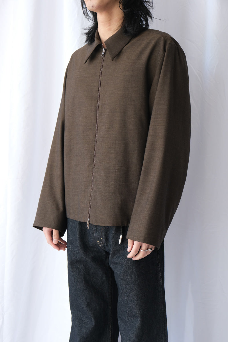 S18 NO.285 SUMMER WOOL POCKET JACKET / BROWN [Kanazawa Store]