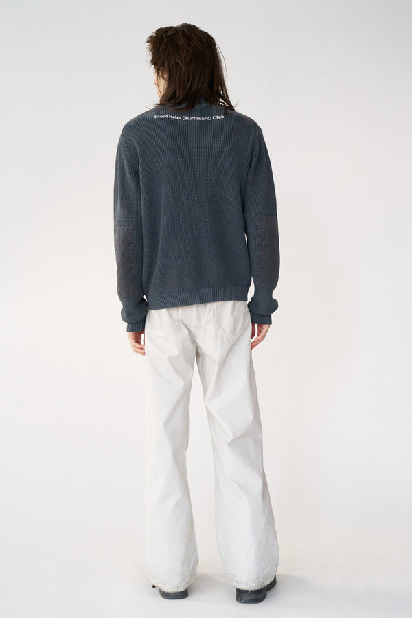 VOY ZIP-UP SWEATER / WASHED BLACK [26AW入荷予定]