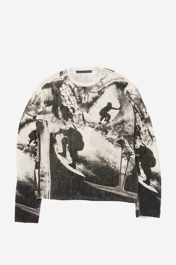 TOMMY KNIT TOP / COLLAGE PRINT
